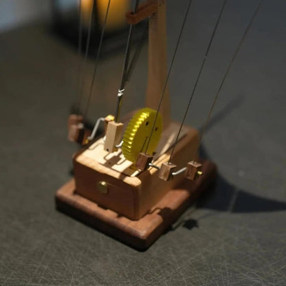 Handmade - Manta Ray Wooden Automaton